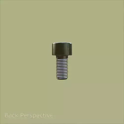 Steel Stained M6 Torx T30 Cap Bolt with PBR 4K 3D model 3