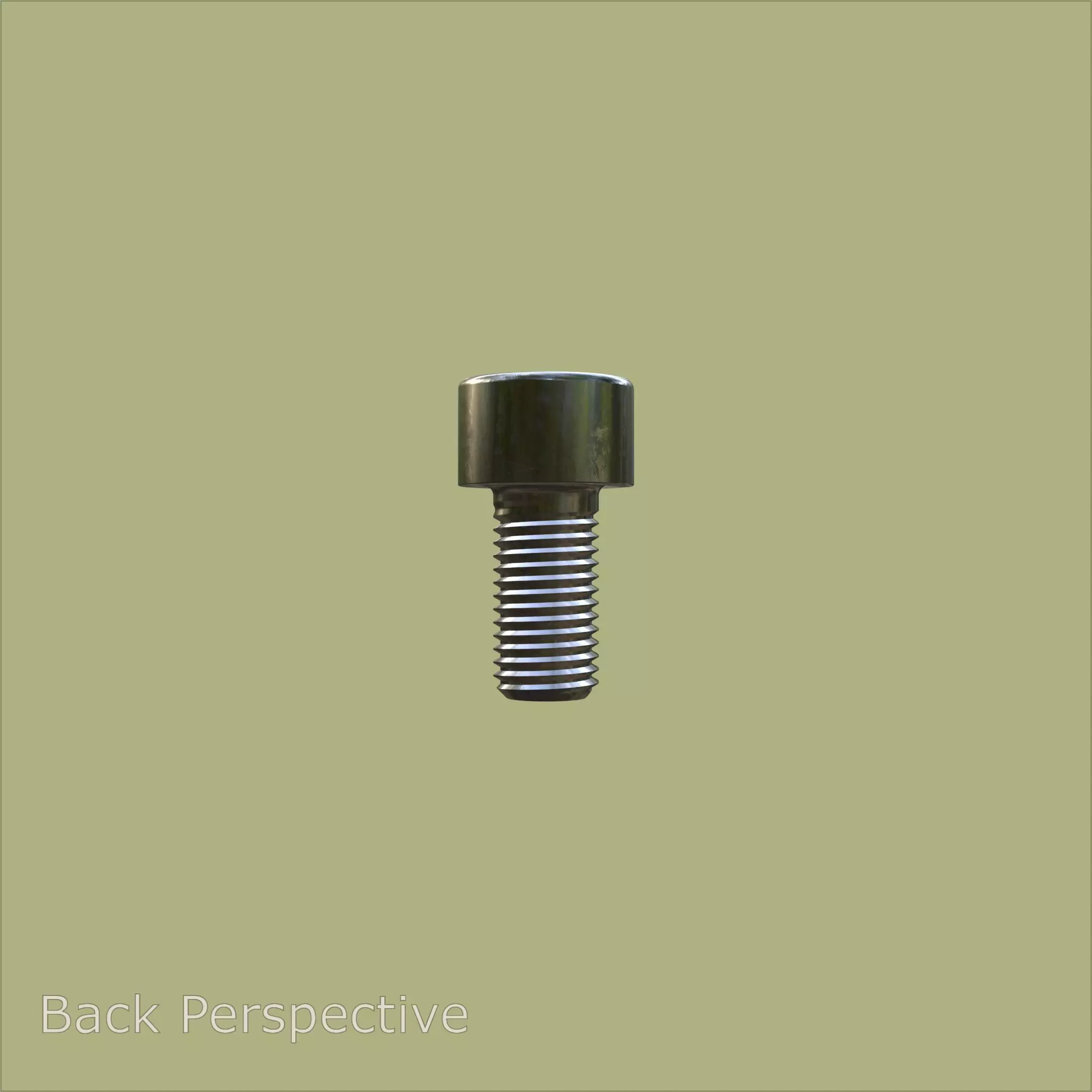 Steel Stained M6 Torx T30 Cap Bolt with PBR 4K 3D model_2