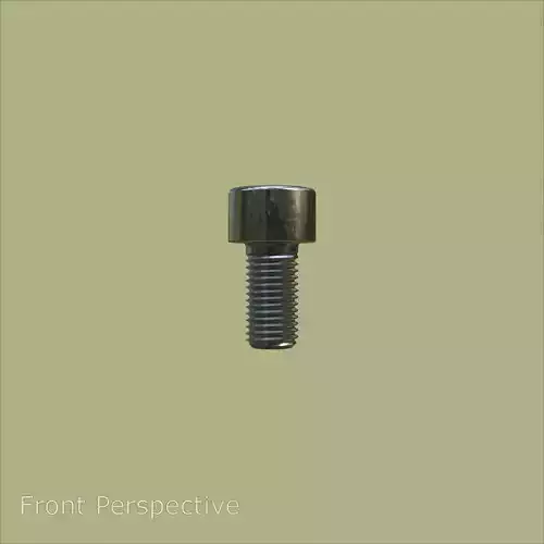Steel Stained M6 Torx T30 Cap Bolt with PBR 4K 3D model 2