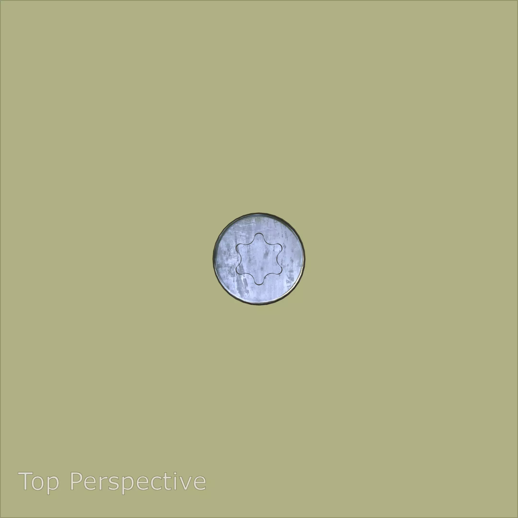 Steel Stained M6 Torx T30 Cap Bolt with PBR 4K 3D model_6