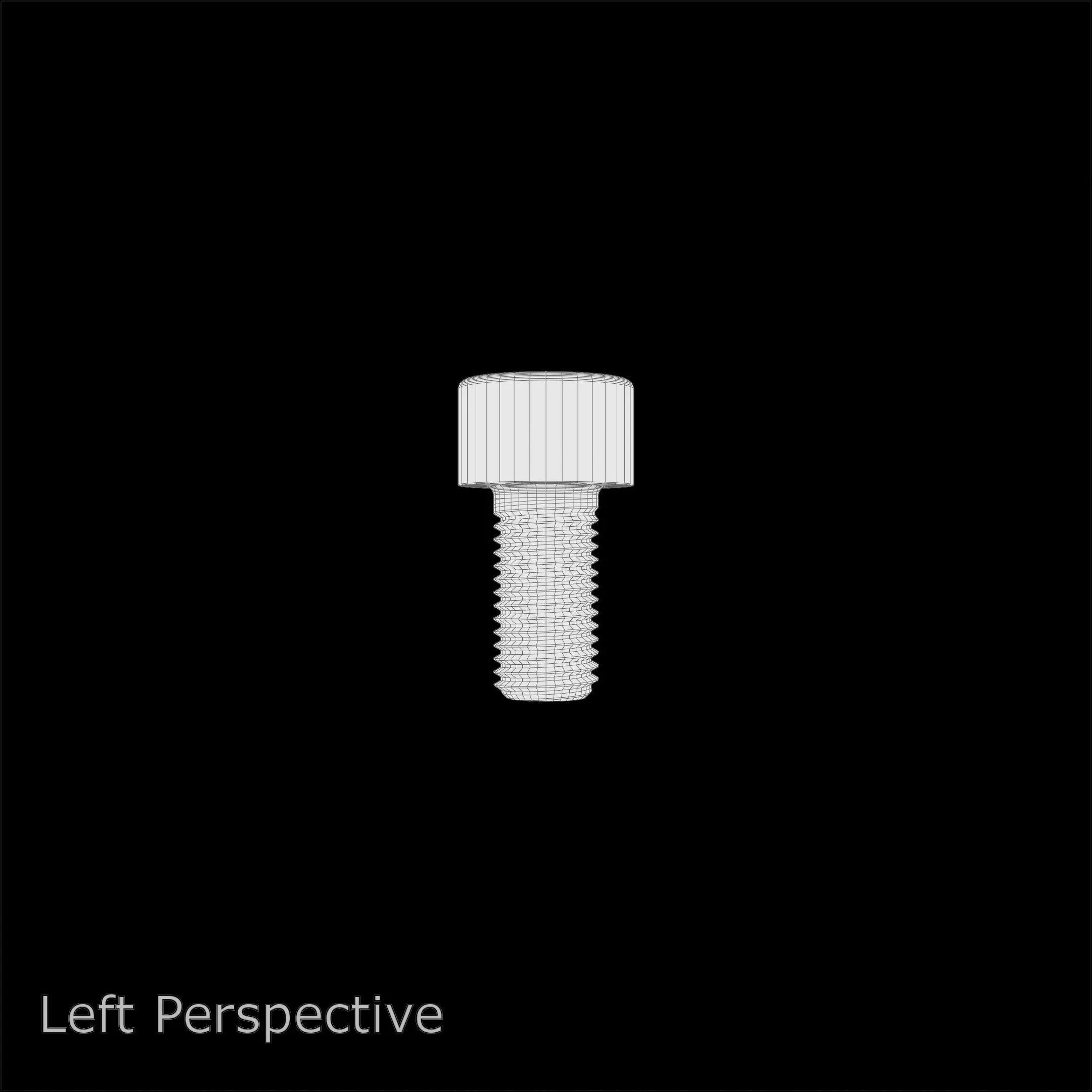 Steel Stained M6 Torx T30 Cap Bolt with PBR 4K 3D model_10