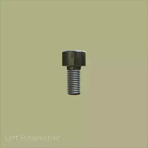 Steel Stained M6 Torx T30 Cap Bolt with PBR 4K 3D model 4