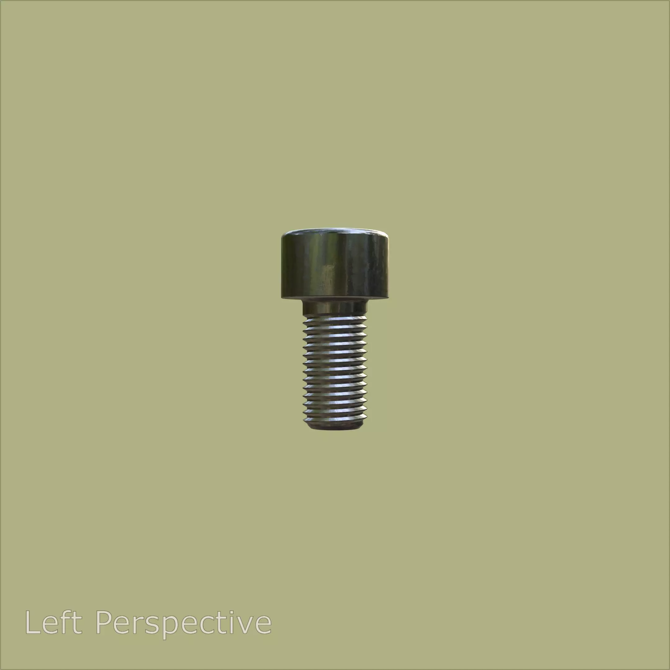 Steel Stained M6 Torx T30 Cap Bolt with PBR 4K 3D model_3