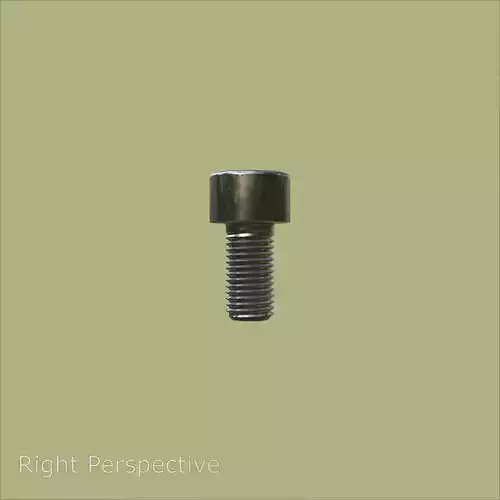 Steel Stained M6 Torx T30 Cap Bolt with PBR 4K 3D model 5