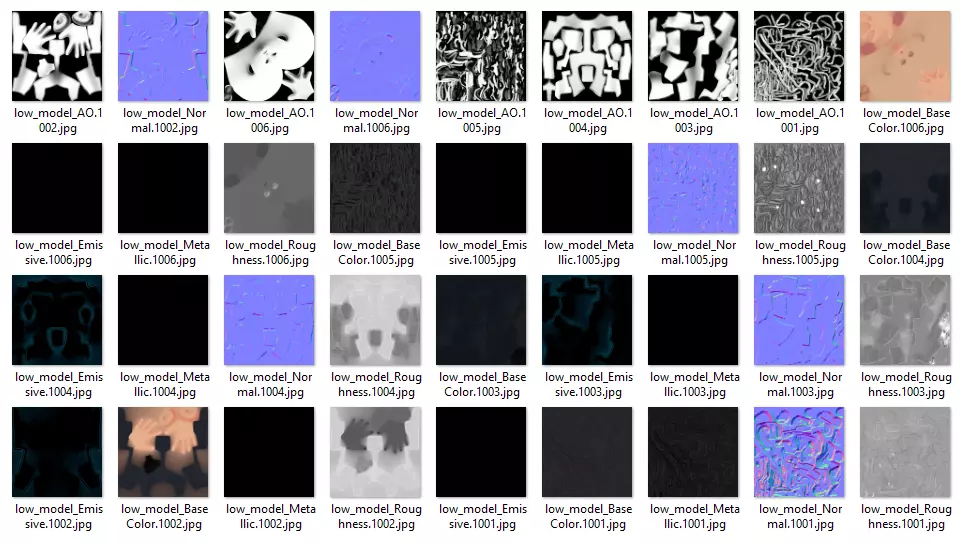 Stylized Sci-Fi Female Character Low-poly 3D model_7