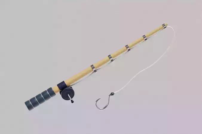 Cartoon Fishing Rod