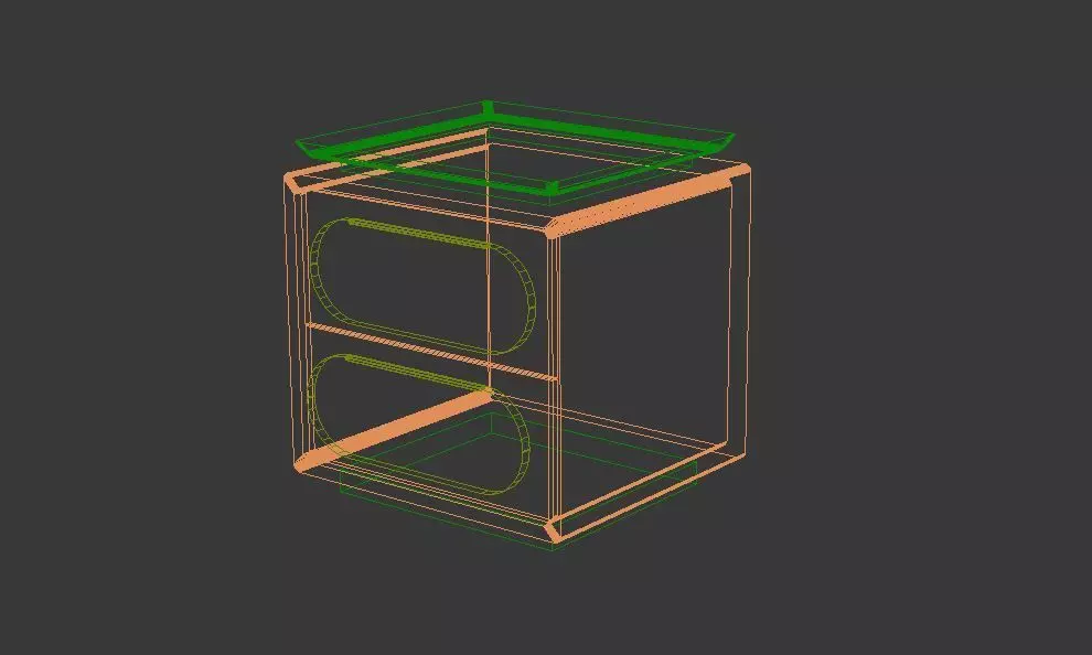 BED SIDE TABLE Free 3D model_2