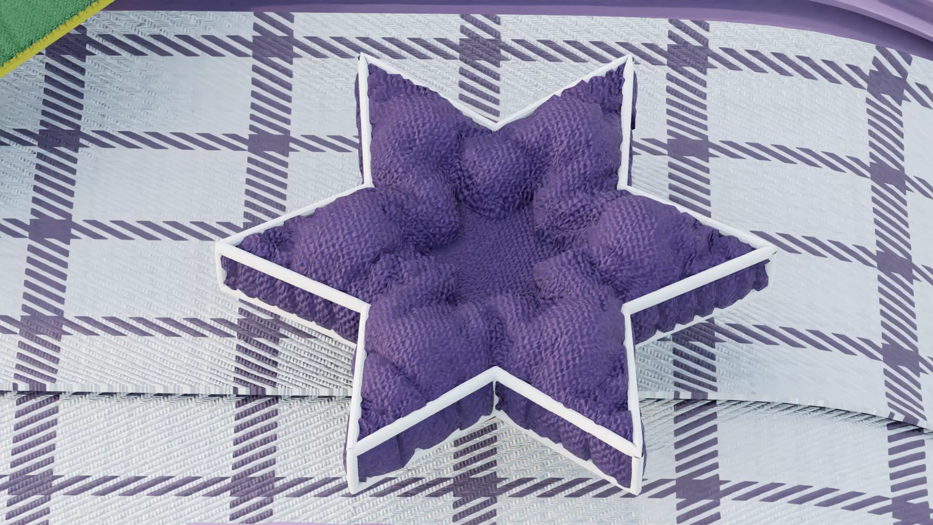 Penchat Markurio Bed Low-poly 3D model_6