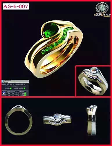 Solitario Con Engaste AS-E-007