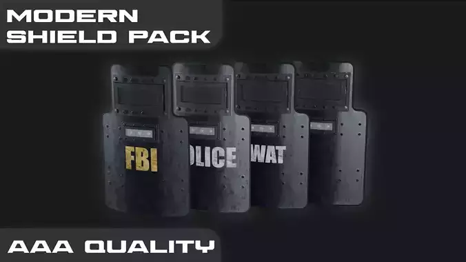 Modern Shield Pack Game Ready