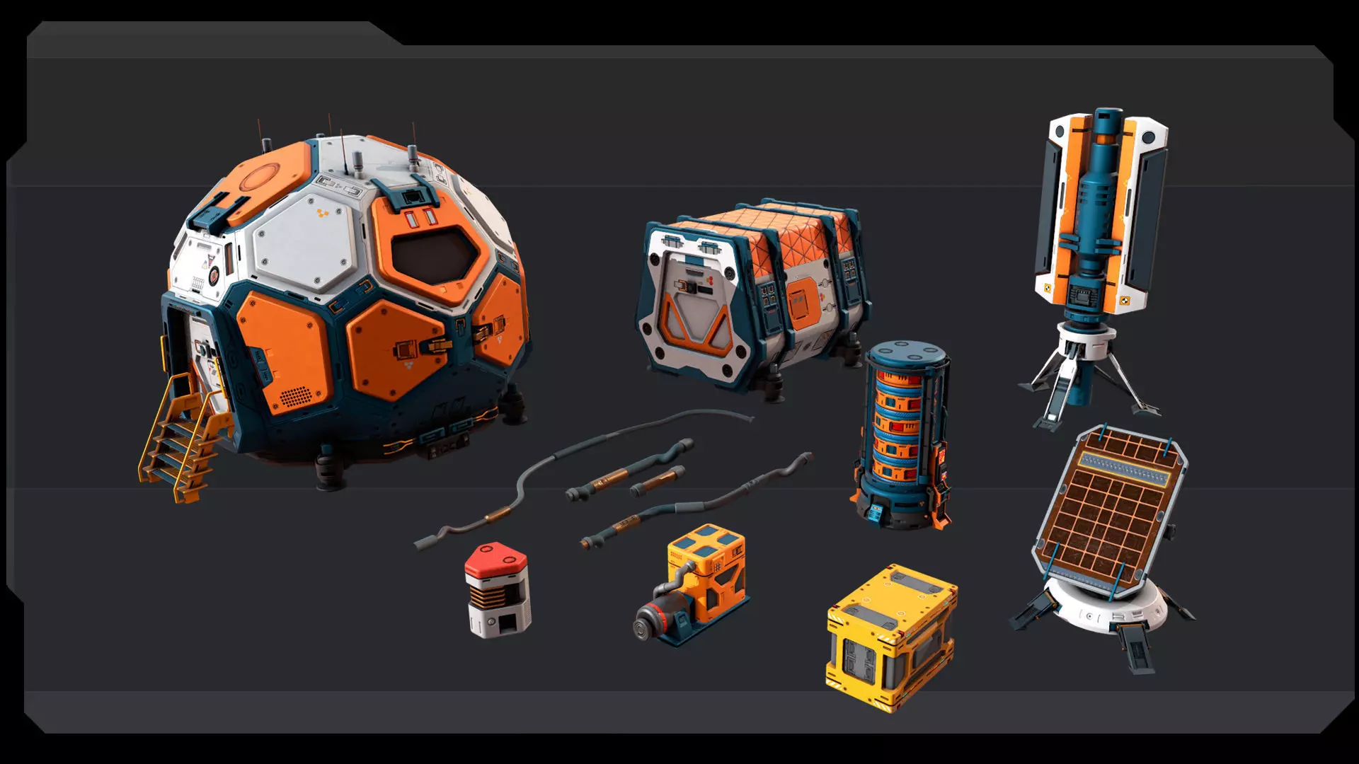 MARS Missions Pack Low-poly 3D model_9