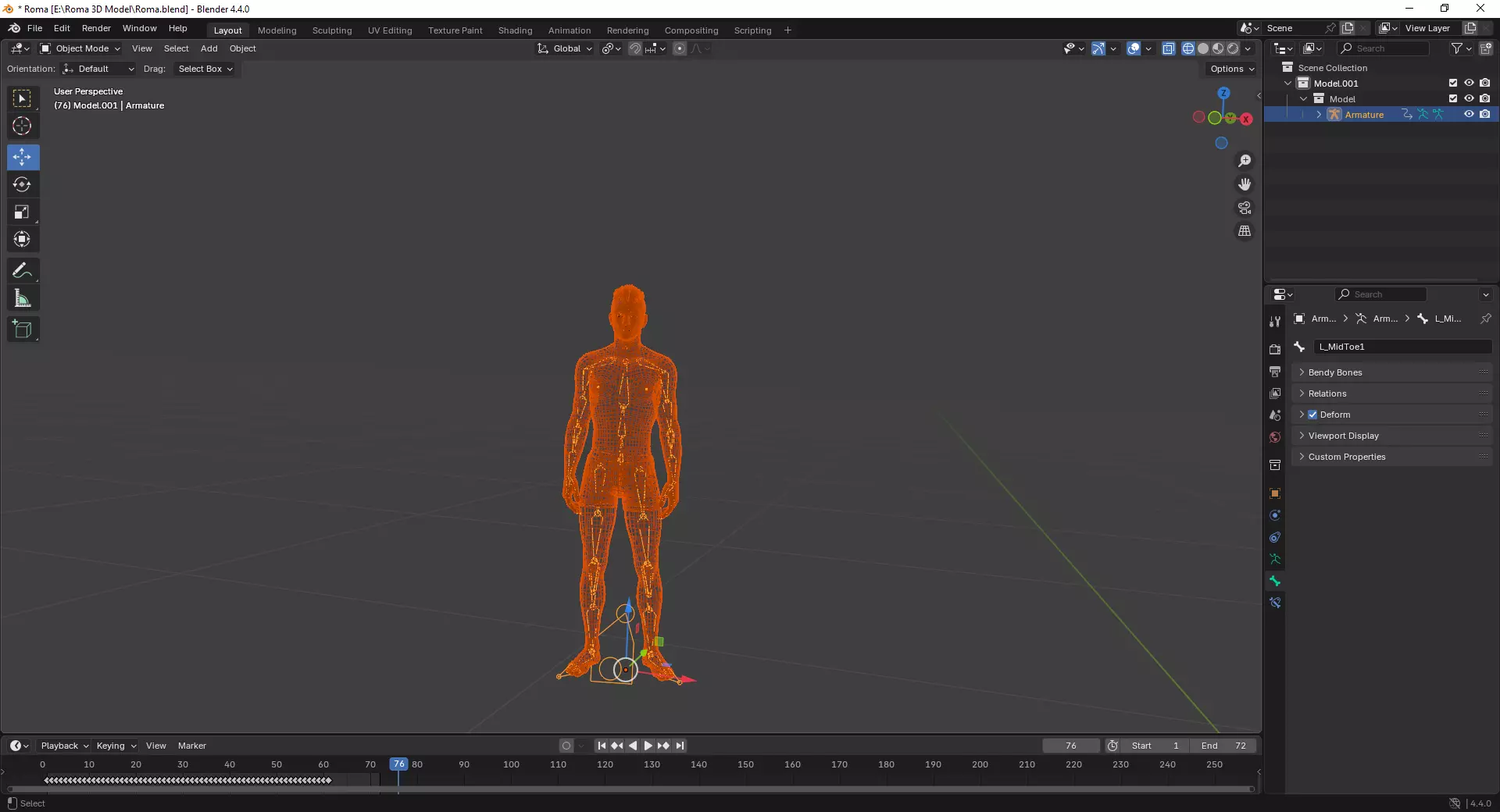 Roma - Rigged Male 3D Model Low-poly 3D model_6