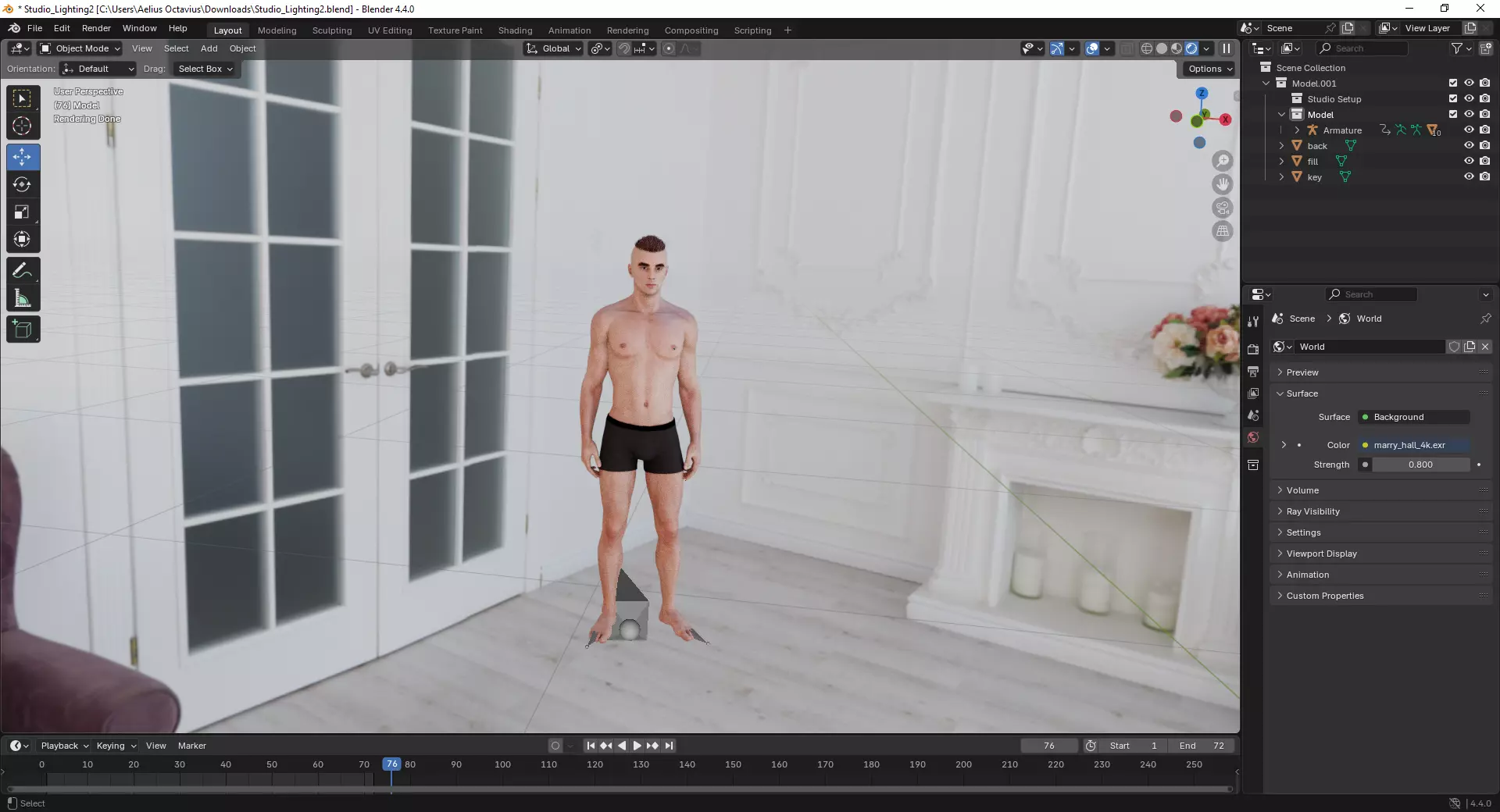 Roma - Rigged Male 3D Model Low-poly 3D model_3