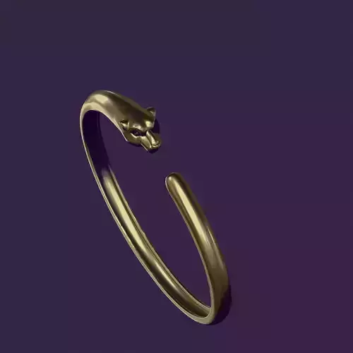 Panther bracelet for casting in gold