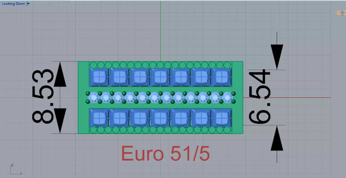 White Gold Ring with Sapphires and Diamonds Model mr0265 3D print model_12