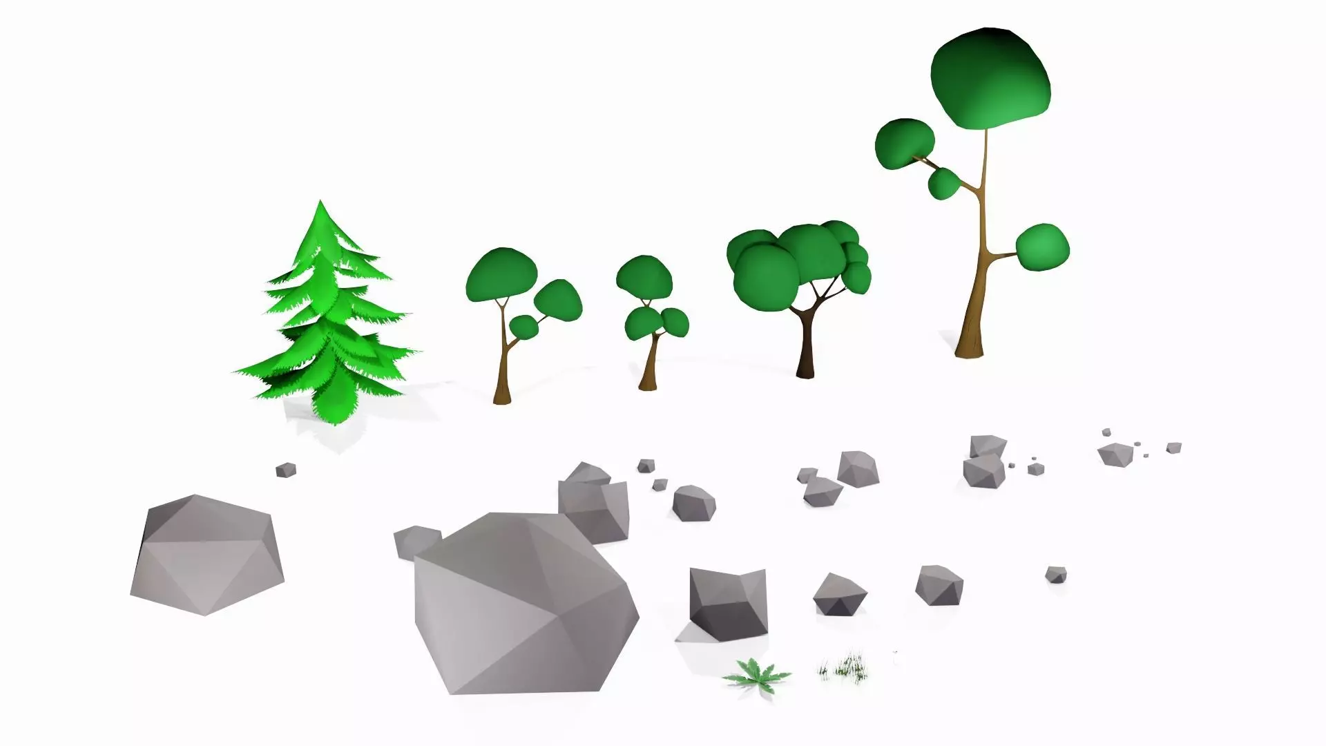  Stylized Forest Pack - Low Poly Low-poly 3D model_6
