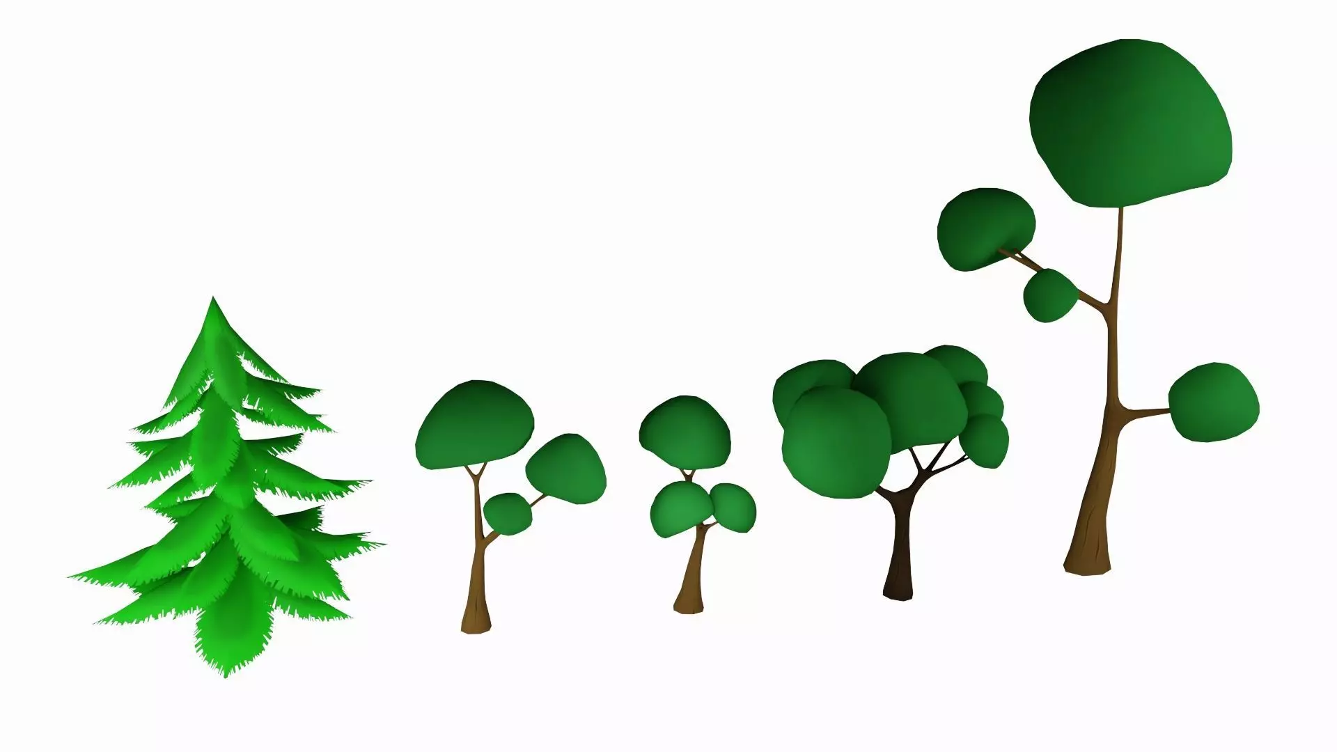  Stylized Forest Pack - Low Poly Low-poly 3D model_7