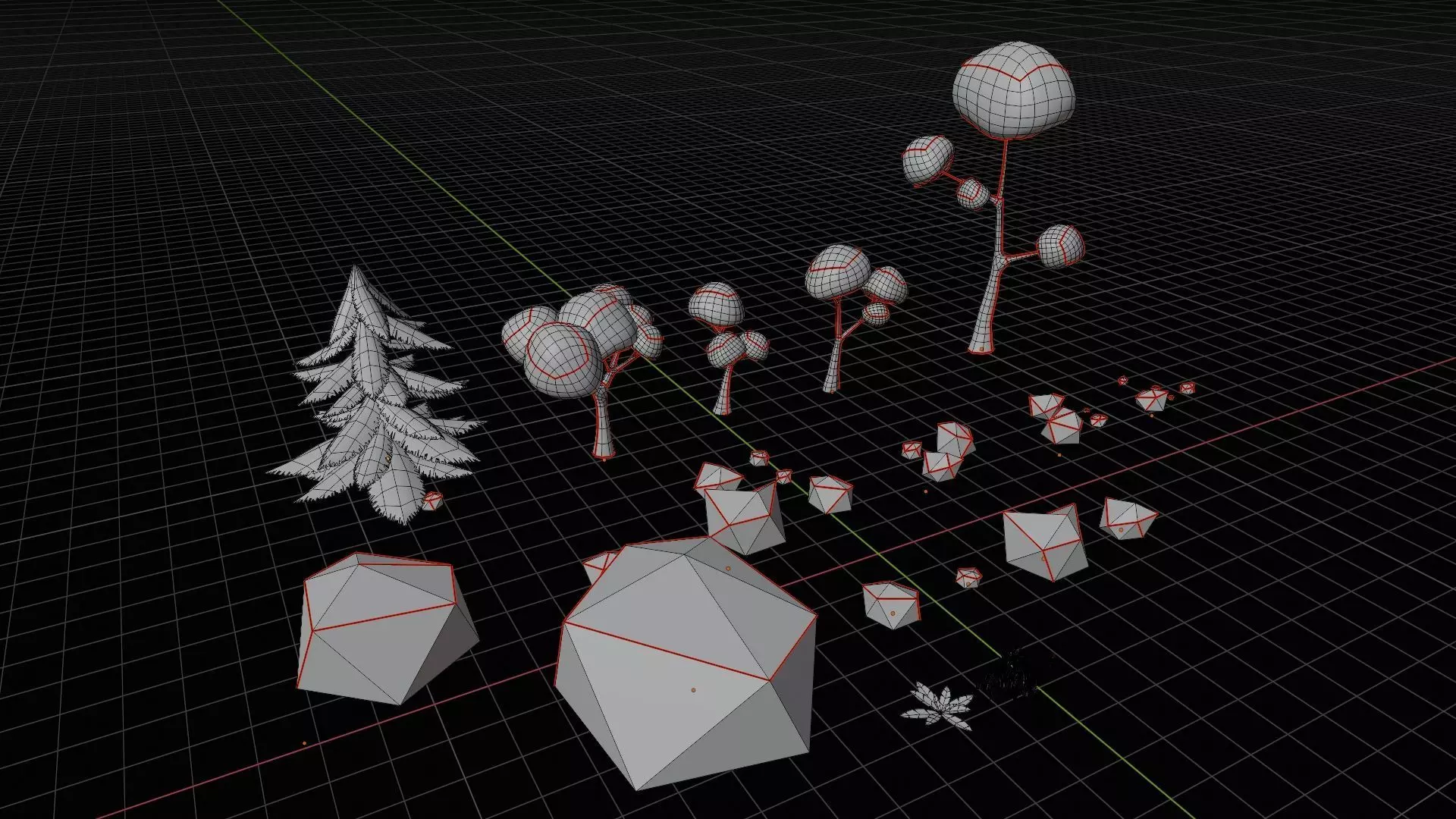  Stylized Forest Pack - Low Poly Low-poly 3D model_16