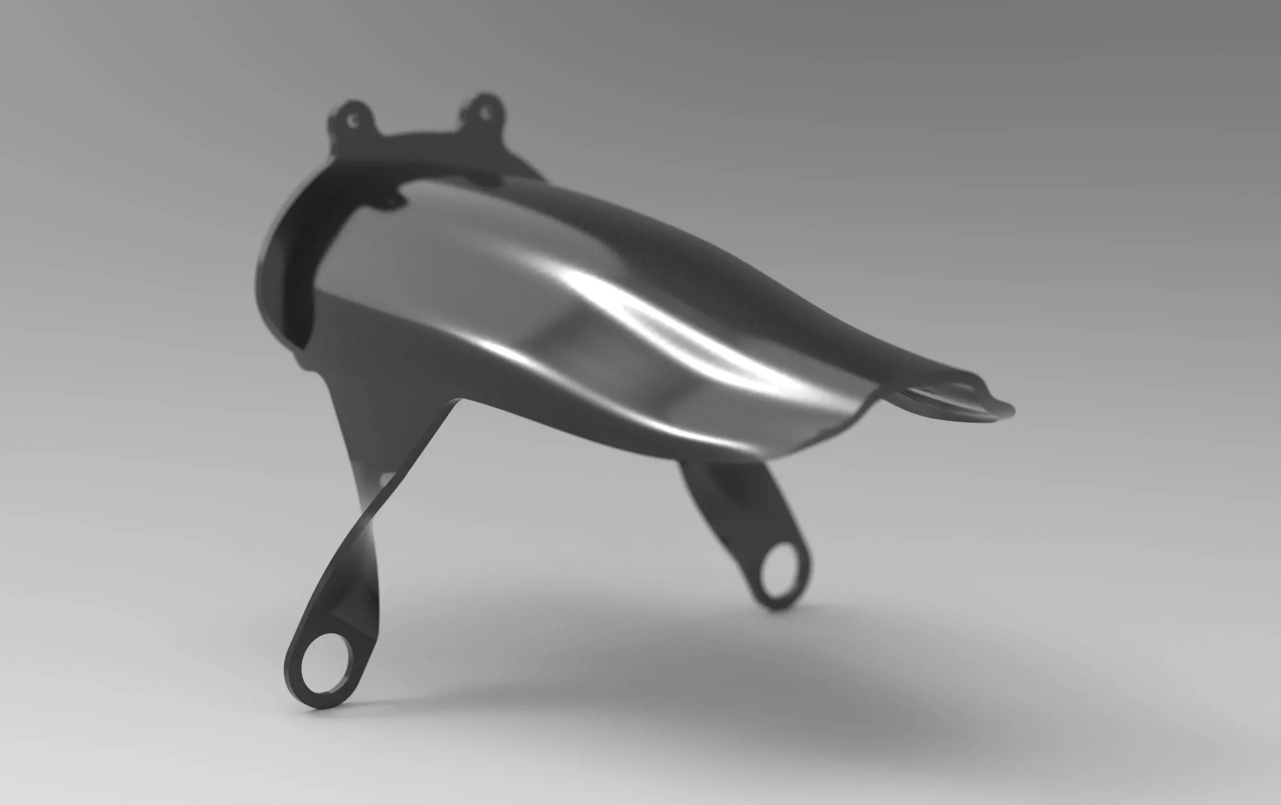 3D Printable Bicycle Mudguard Front Fork Fender Protective 3D print model