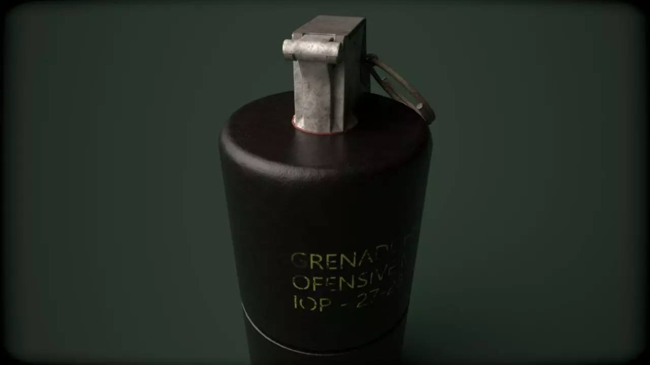 Grenade Pack Game Ready Low-poly 3D model_1