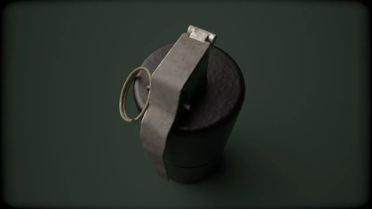 Grenade Pack Game Ready Low-poly 3D model_4