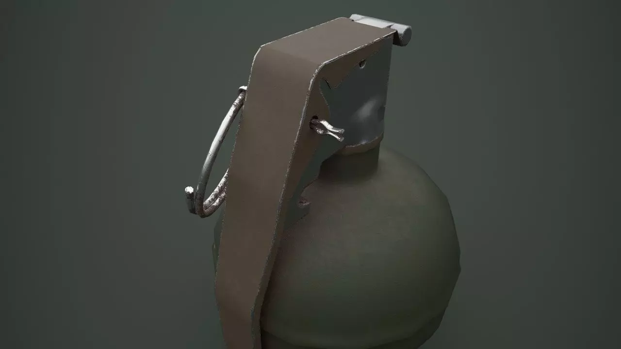 Grenade Pack Game Ready Low-poly 3D model_12