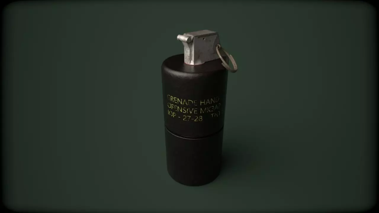 Grenade Pack Game Ready Low-poly 3D model_2