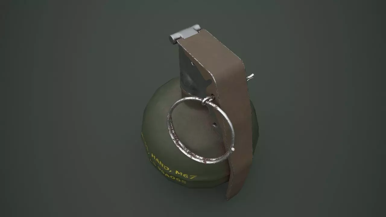 Grenade Pack Game Ready Low-poly 3D model_11