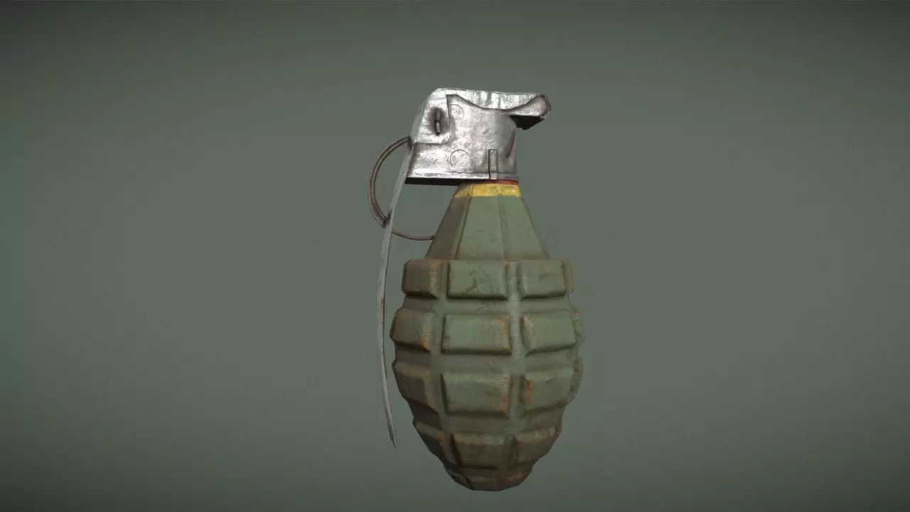 Grenade Pack Game Ready Low-poly 3D model_5