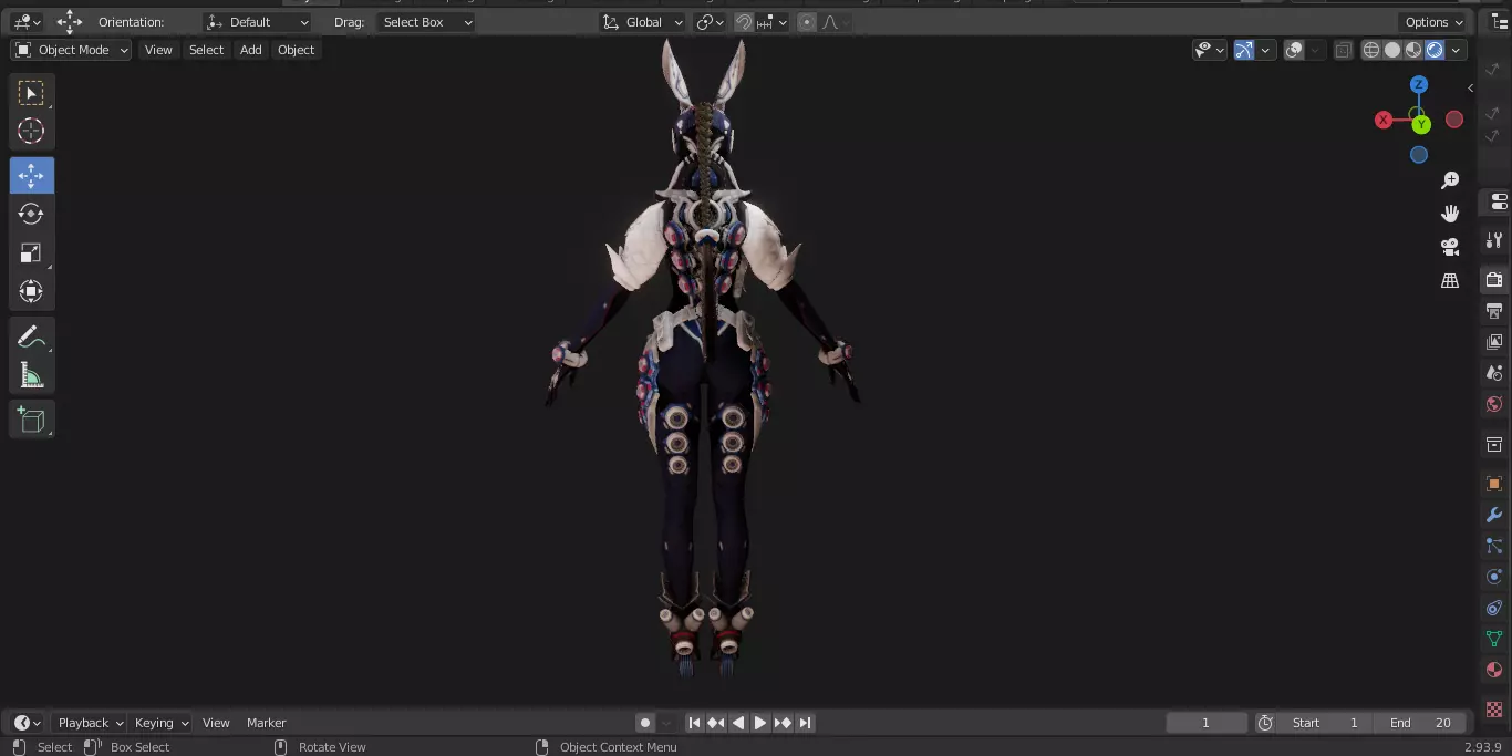 The First Descendant Skin 6 3D model_26