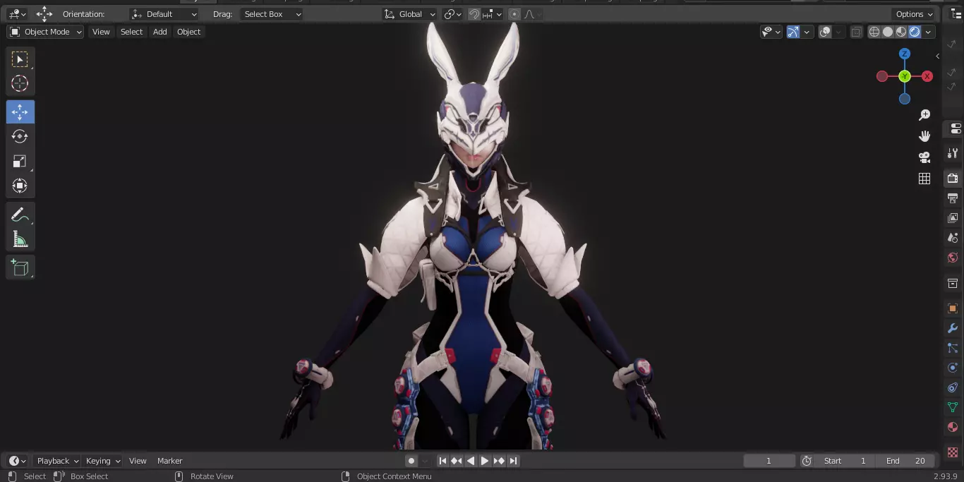 The First Descendant Skin 6 3D model_56