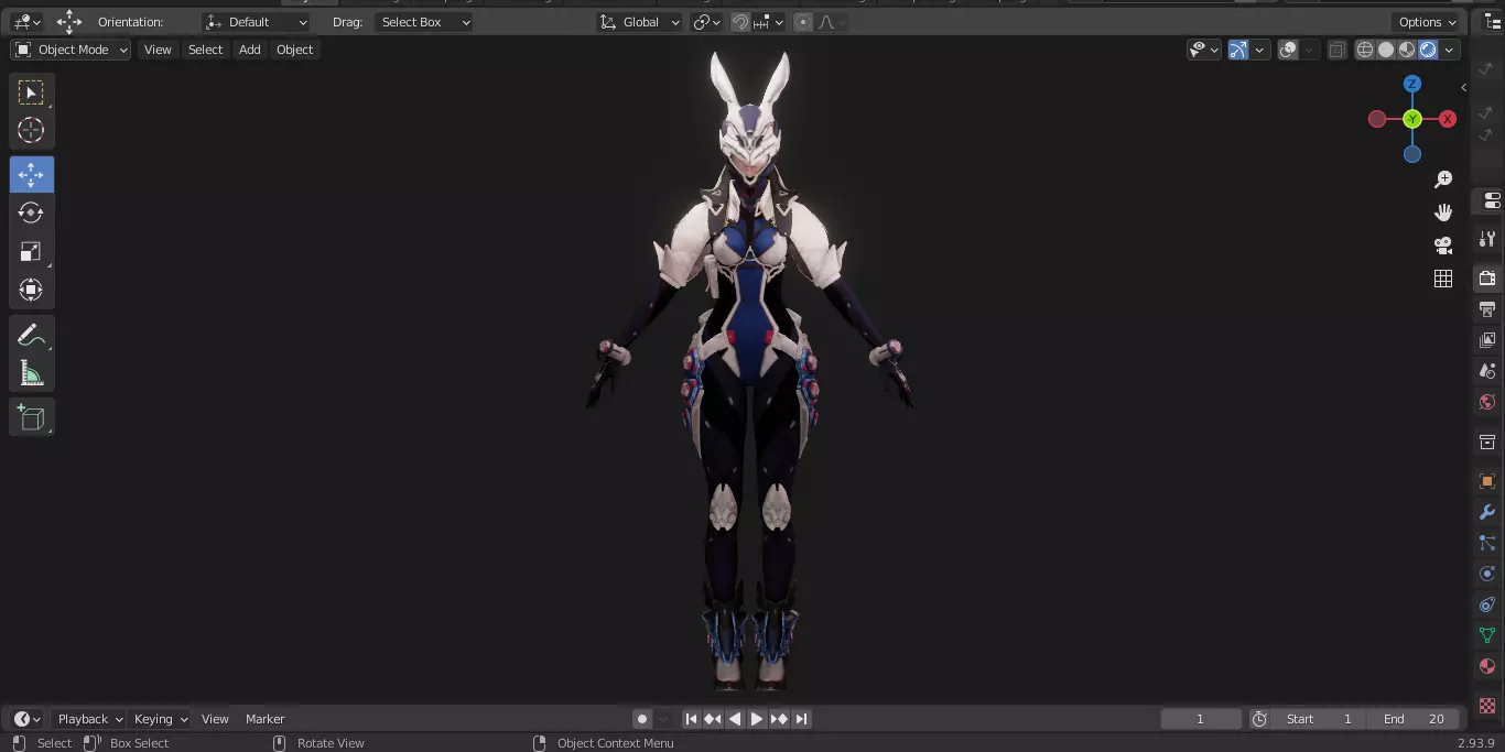 The First Descendant Skin 6 3D model_25