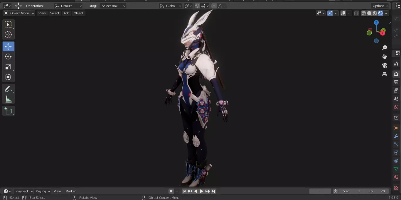 The First Descendant Skin 6 3D model_24