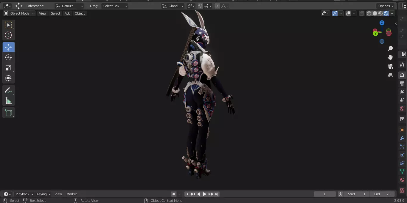 The First Descendant Skin 6 3D model_30