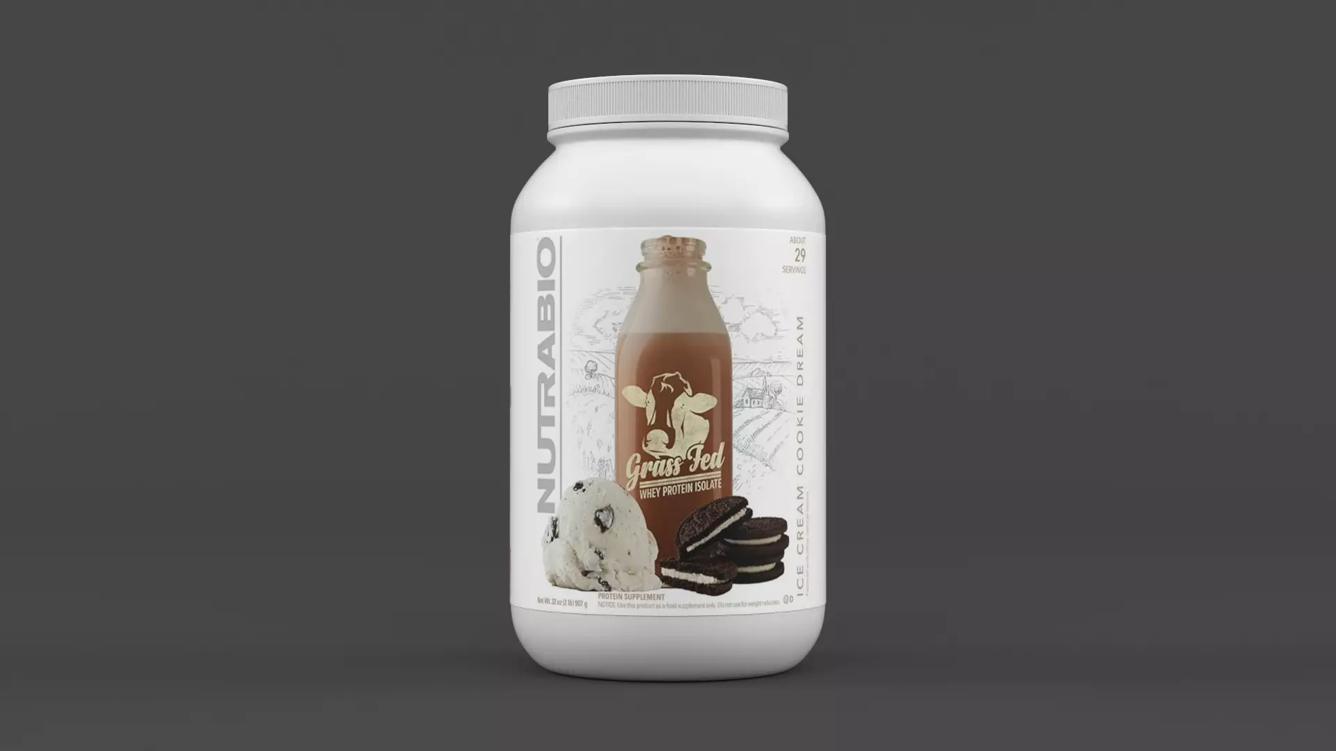 Protein Powder 3D model_1