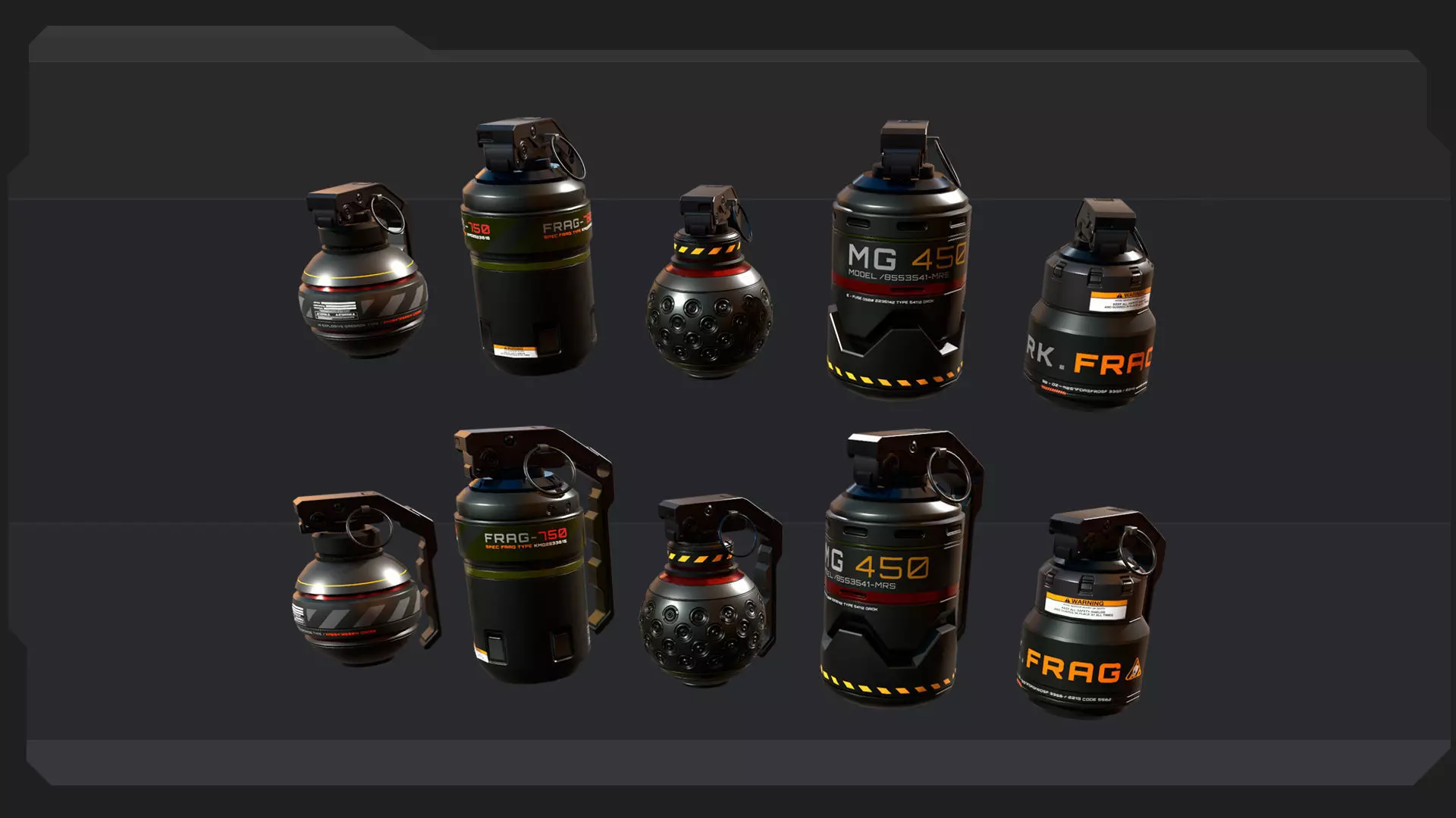 SF MILITARY Pack Low-poly 3D model_10