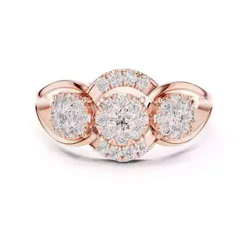 Diamond Cocktail Ring 3dm stl renders animation videos 3D print model