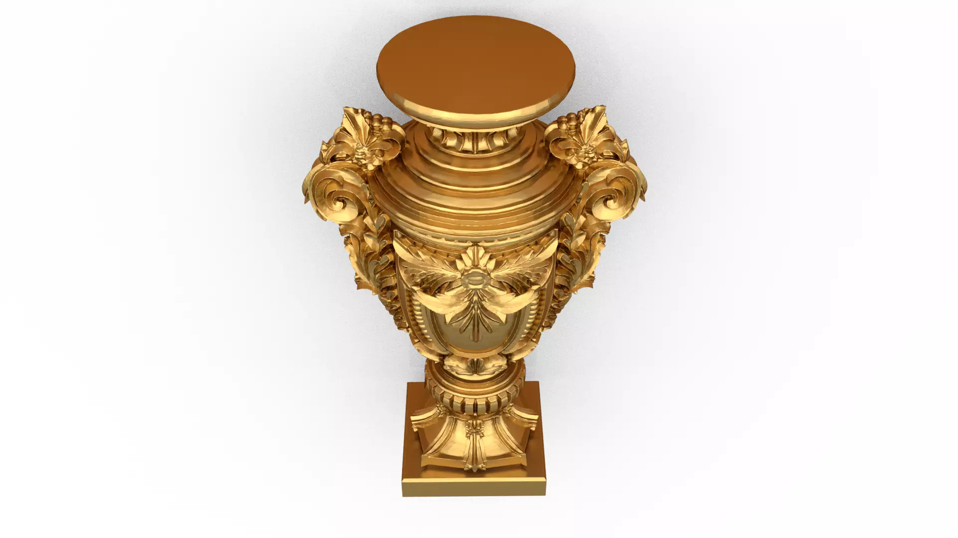 Classical urn decorative onlay cnc 3d printing stl 03 3D print model_2