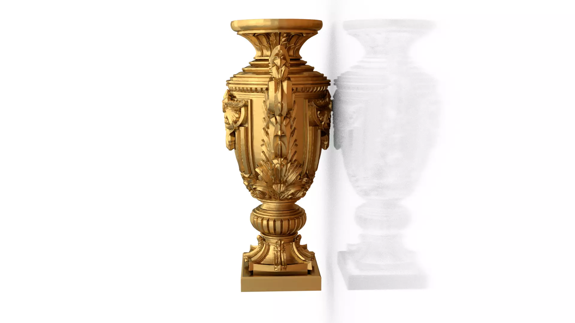 Classical urn decorative onlay cnc 3d printing stl 03 3D print model_3
