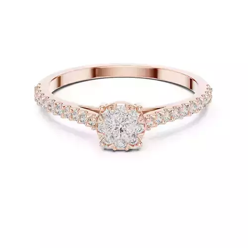 Diamond Cocktail Ring 3dm stl renders animation videos 3D print model