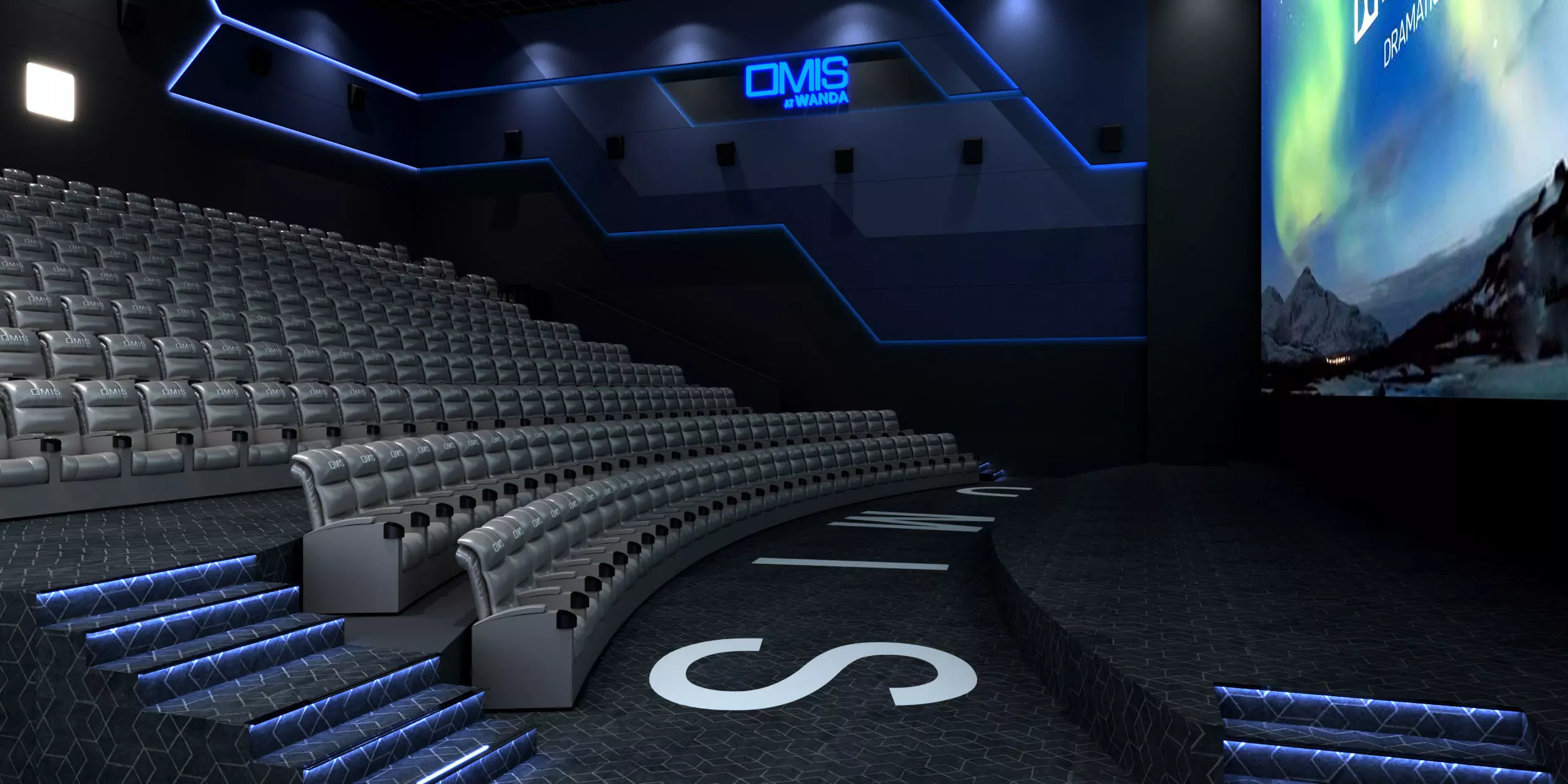 Movie Theater Interior 3D model_2