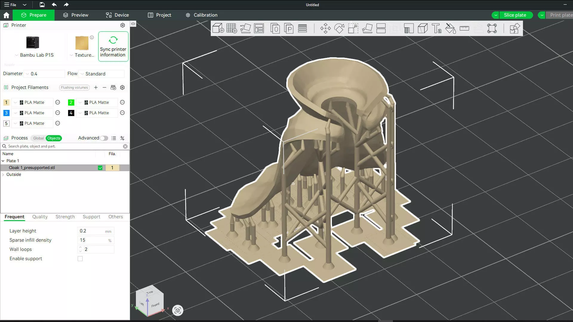 Custom3Dprint Minifigure Accessory - Cloak V1 3D print model_4