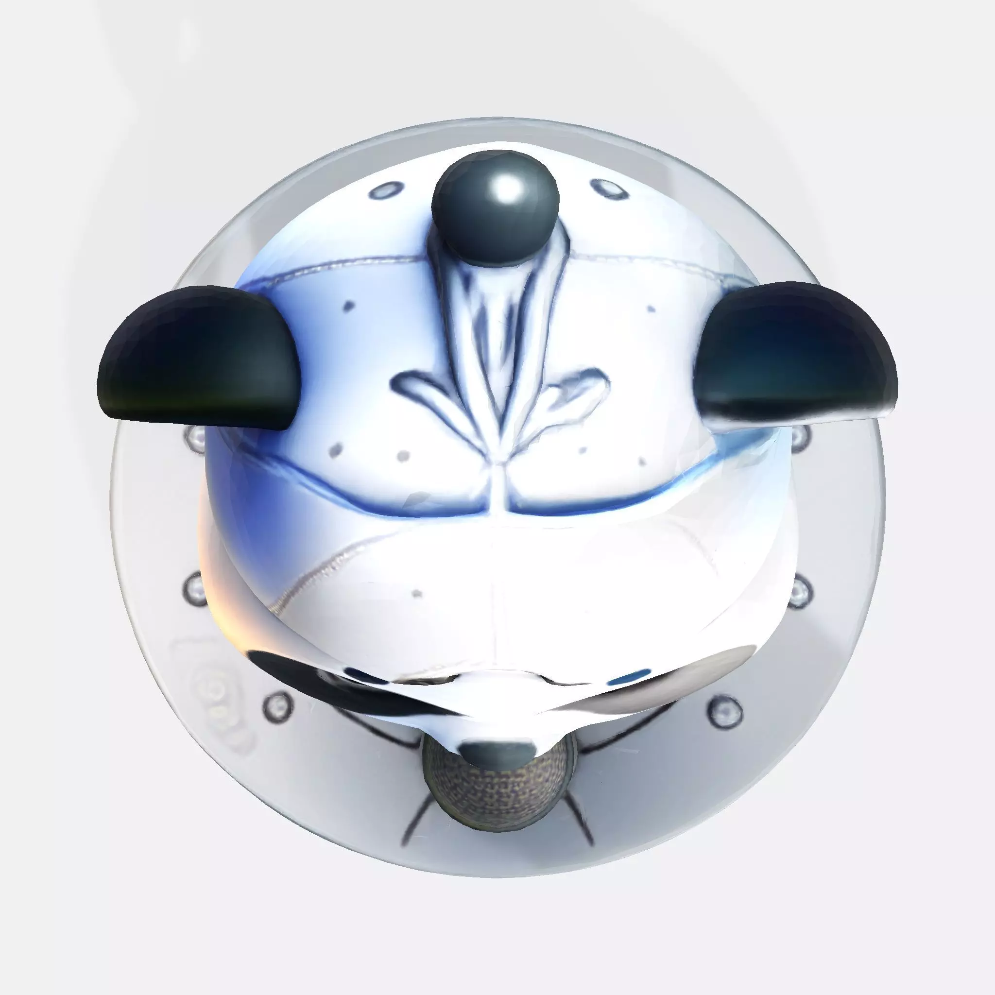 cute Panda Singer 3D Model Optimized for 3D Print Digital Use 3D print model_6