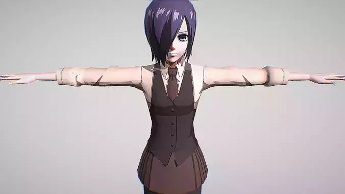 Touka Kirishima - Tokyo Ghoul - Re-Birth - Cute Anime Character