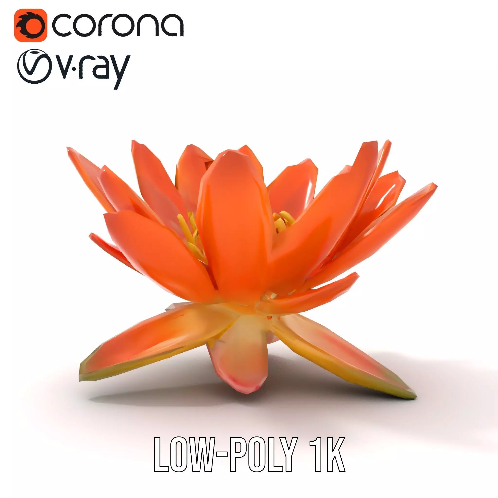 Vibrant Lotus Blossom model pack Low-poly 3D model_29