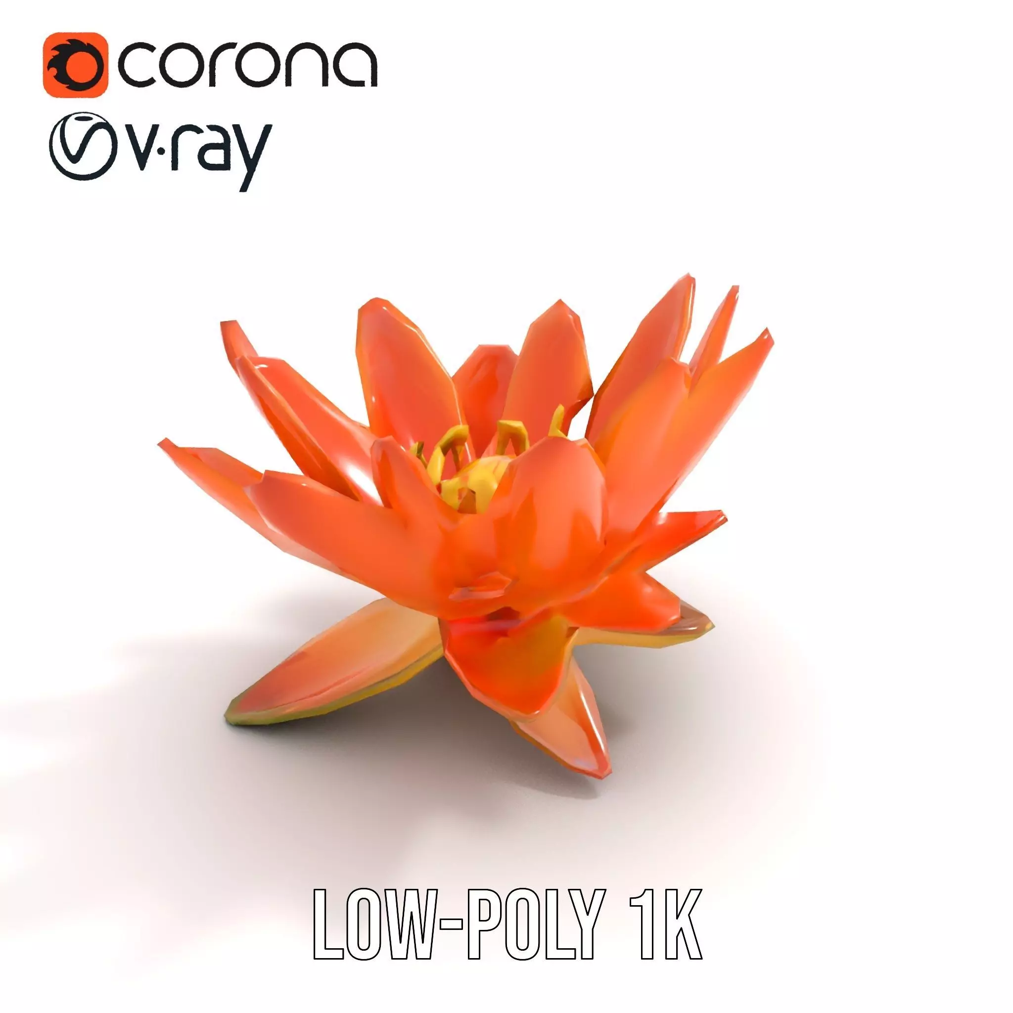 Vibrant Lotus Blossom model pack Low-poly 3D model_15