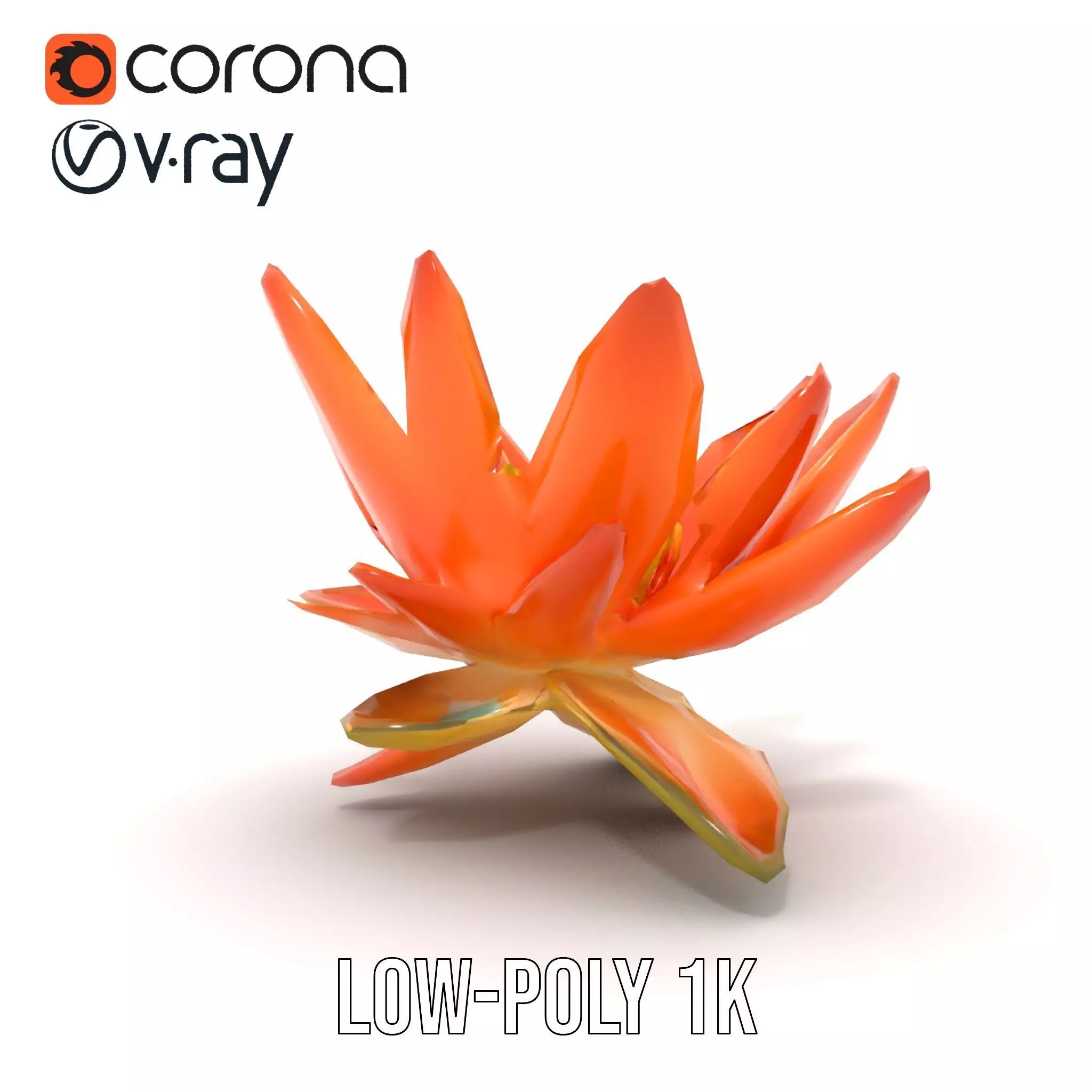 Vibrant Lotus Blossom model pack Low-poly 3D model_10