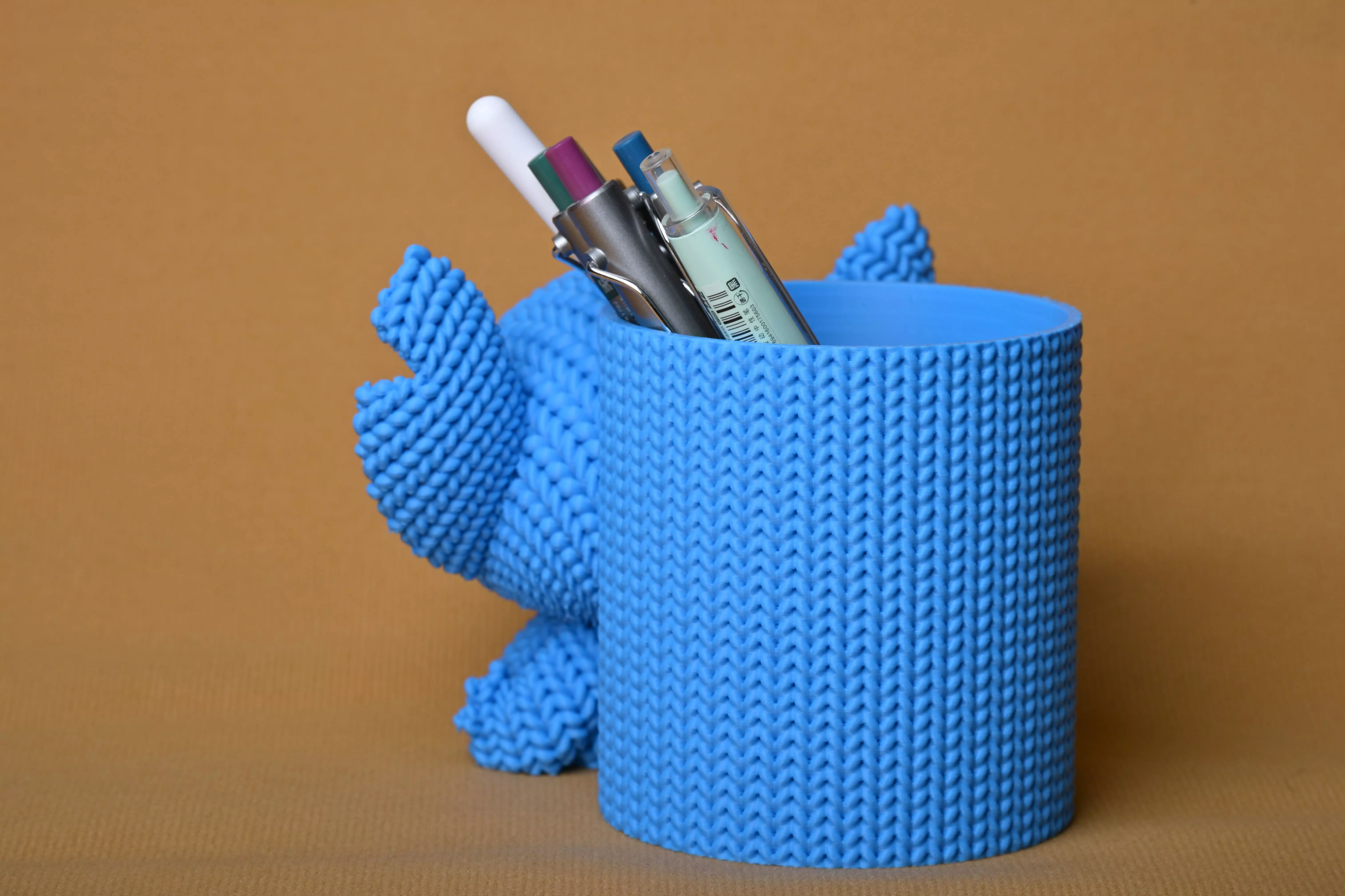 Stitch Pen Holder 3D Model Cute Desk Organizer 3D print model_8