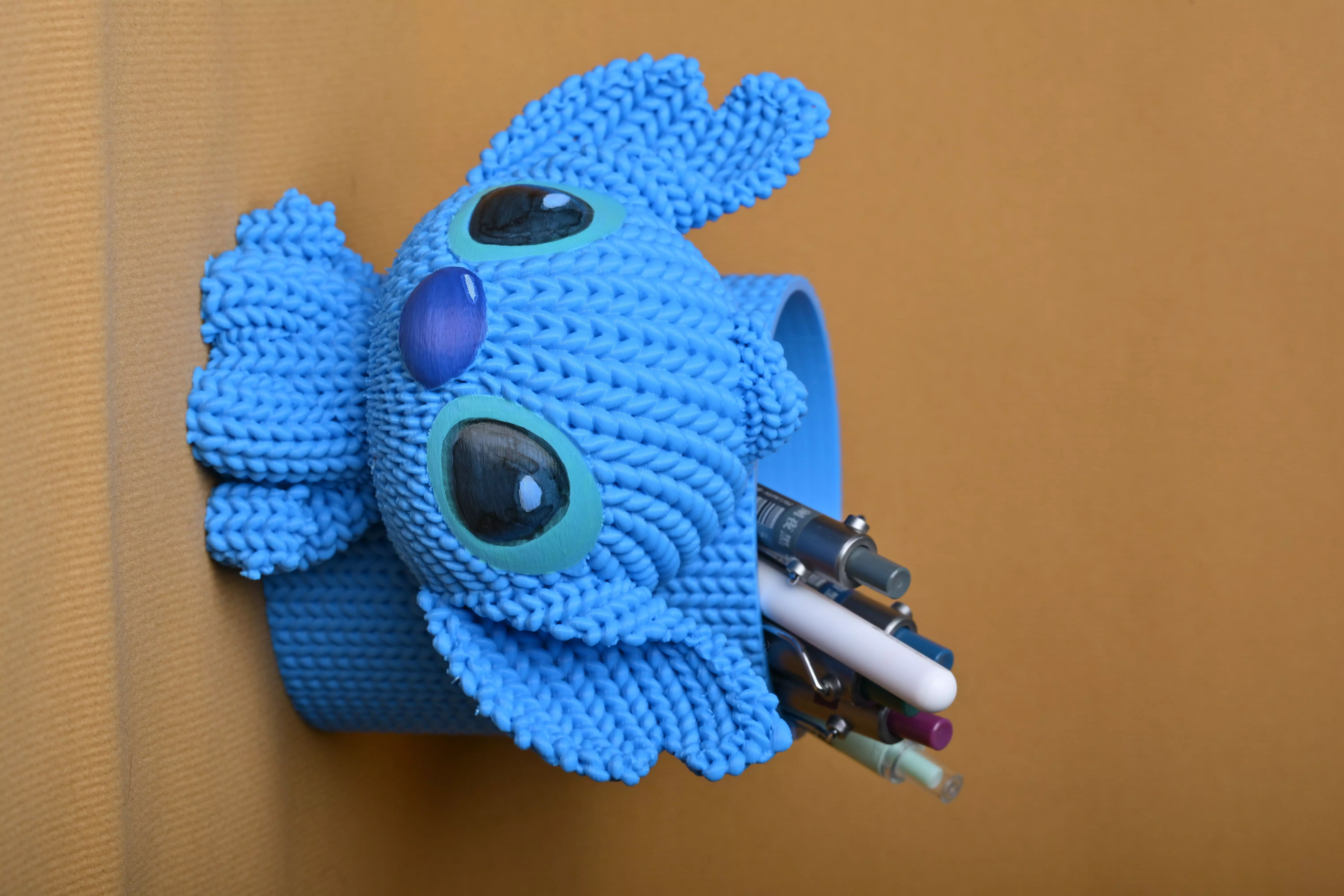 Stitch Pen Holder 3D Model Cute Desk Organizer 3D print model_11