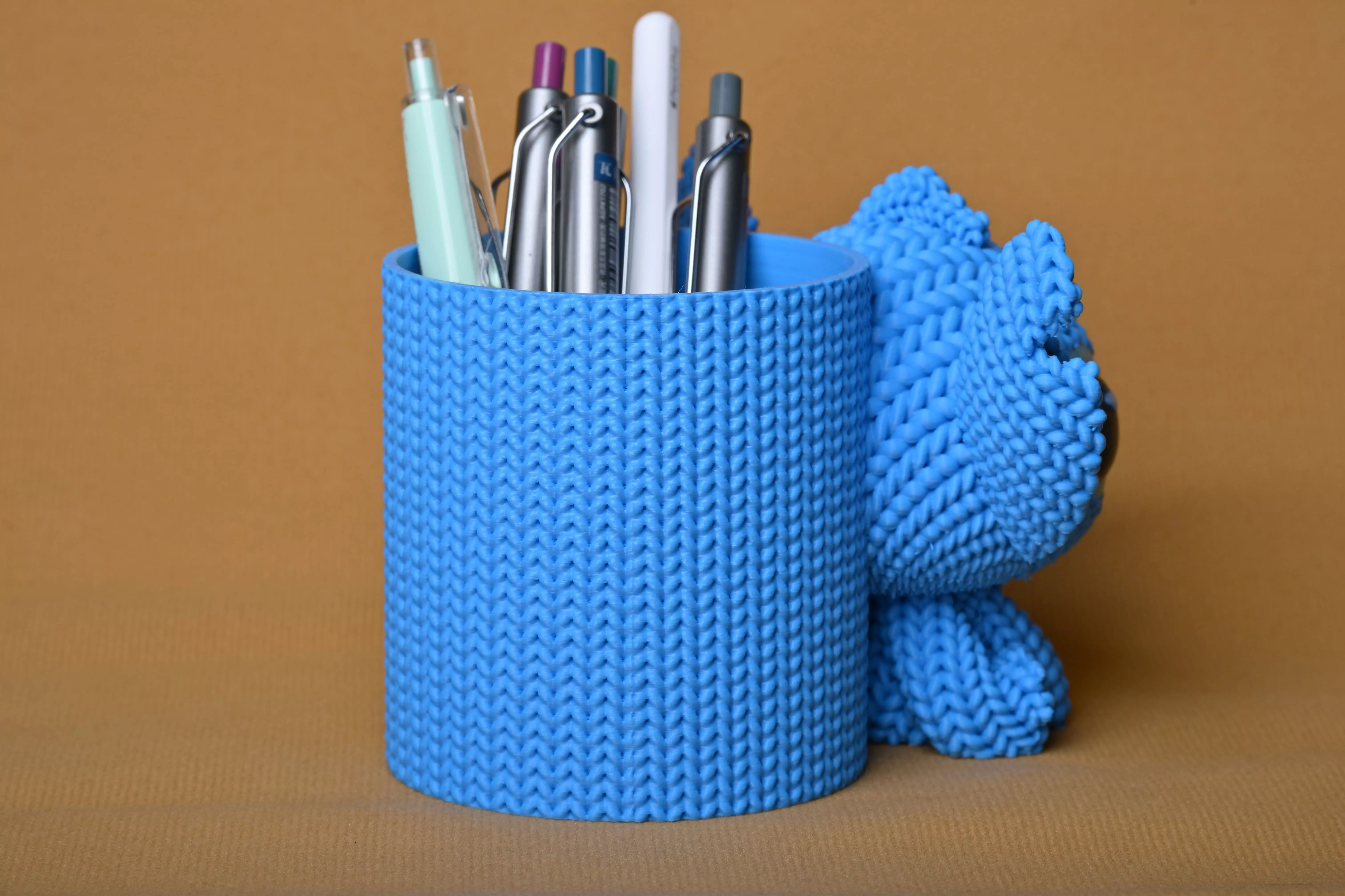Stitch Pen Holder 3D Model Cute Desk Organizer 3D print model_6